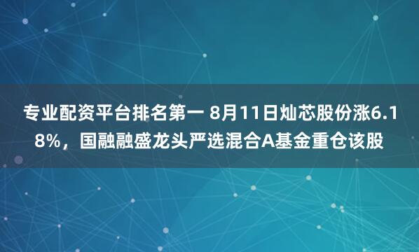专业配资平台排名第一 8月11日灿芯股份涨6.18%，国融融盛龙头严选混合A基金重仓该股